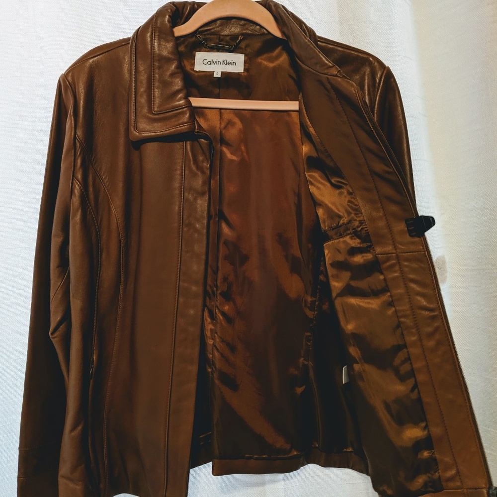 Calvin Klein Vintage Leather Jacket